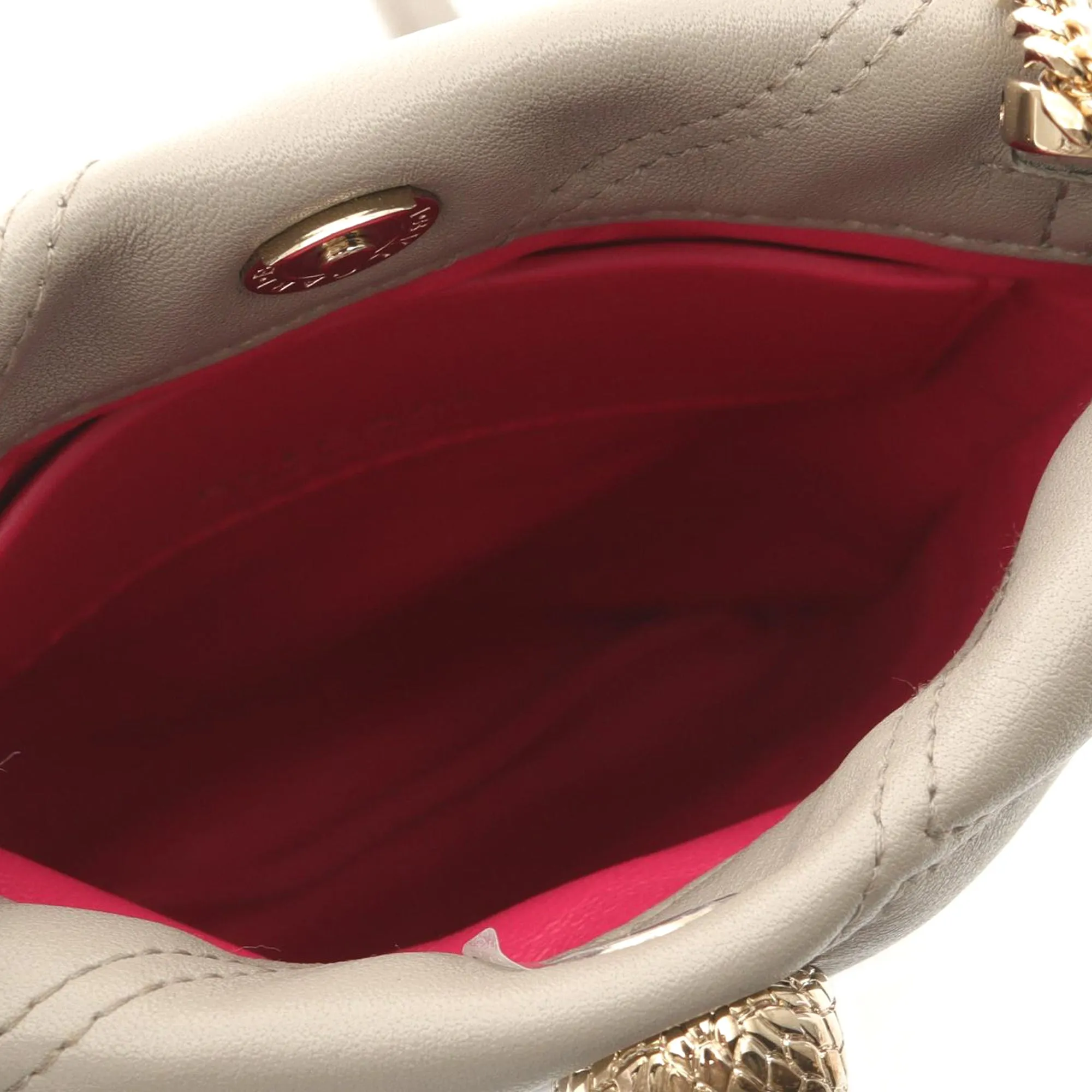 Bvlgari Serpenti Leather Cabochon Phone Case Crossbody