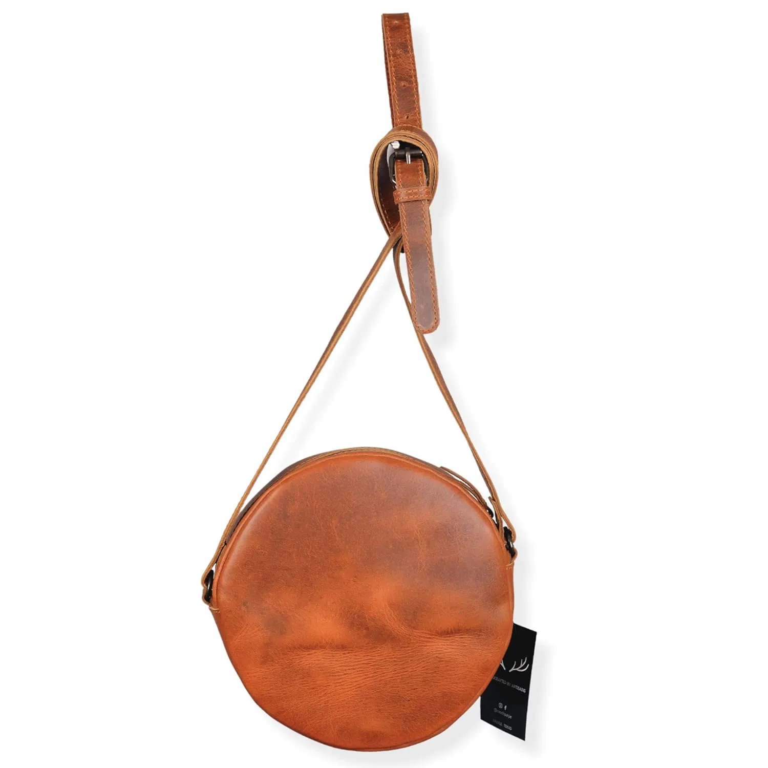 Canteen Crossbody Western Round Purse (Sedona)