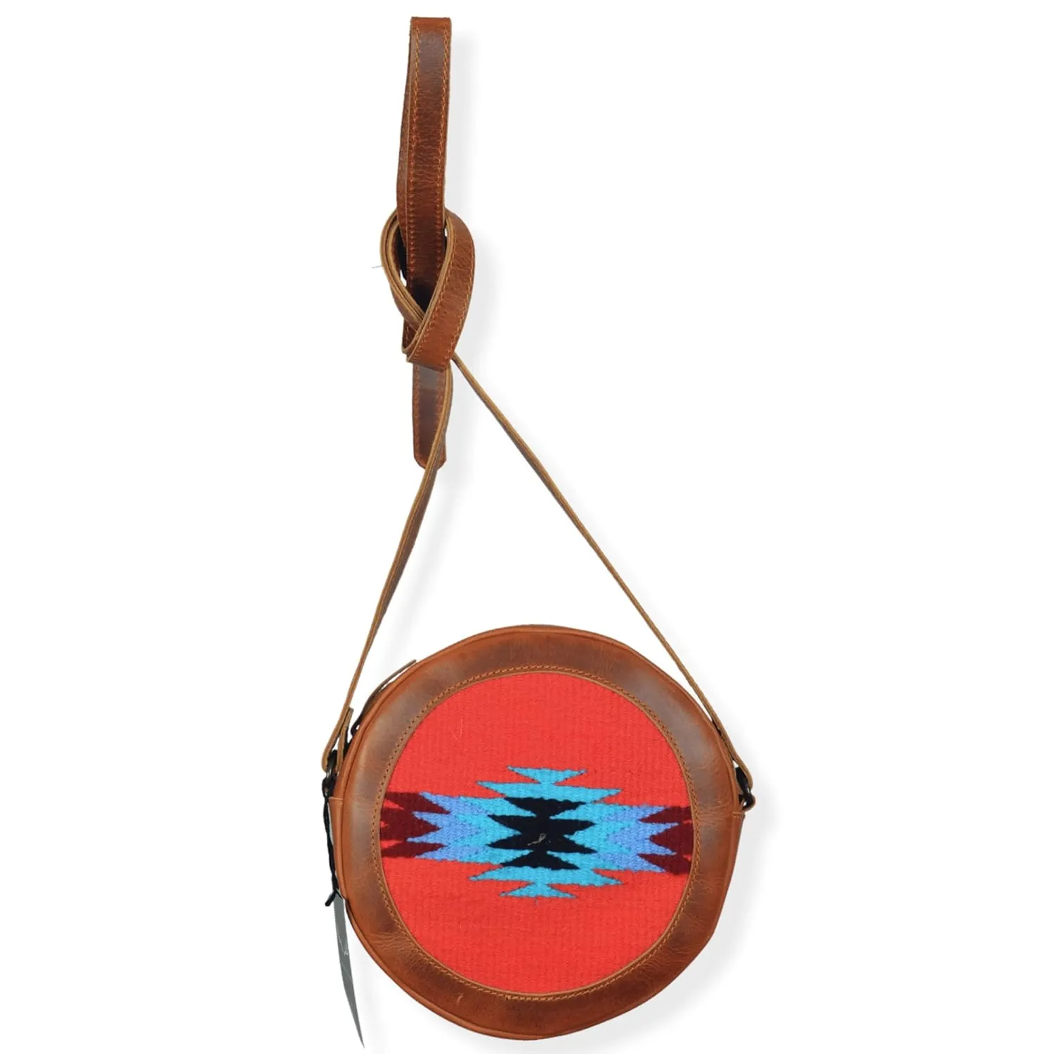 Canteen Crossbody Western Round Purse (Sedona)