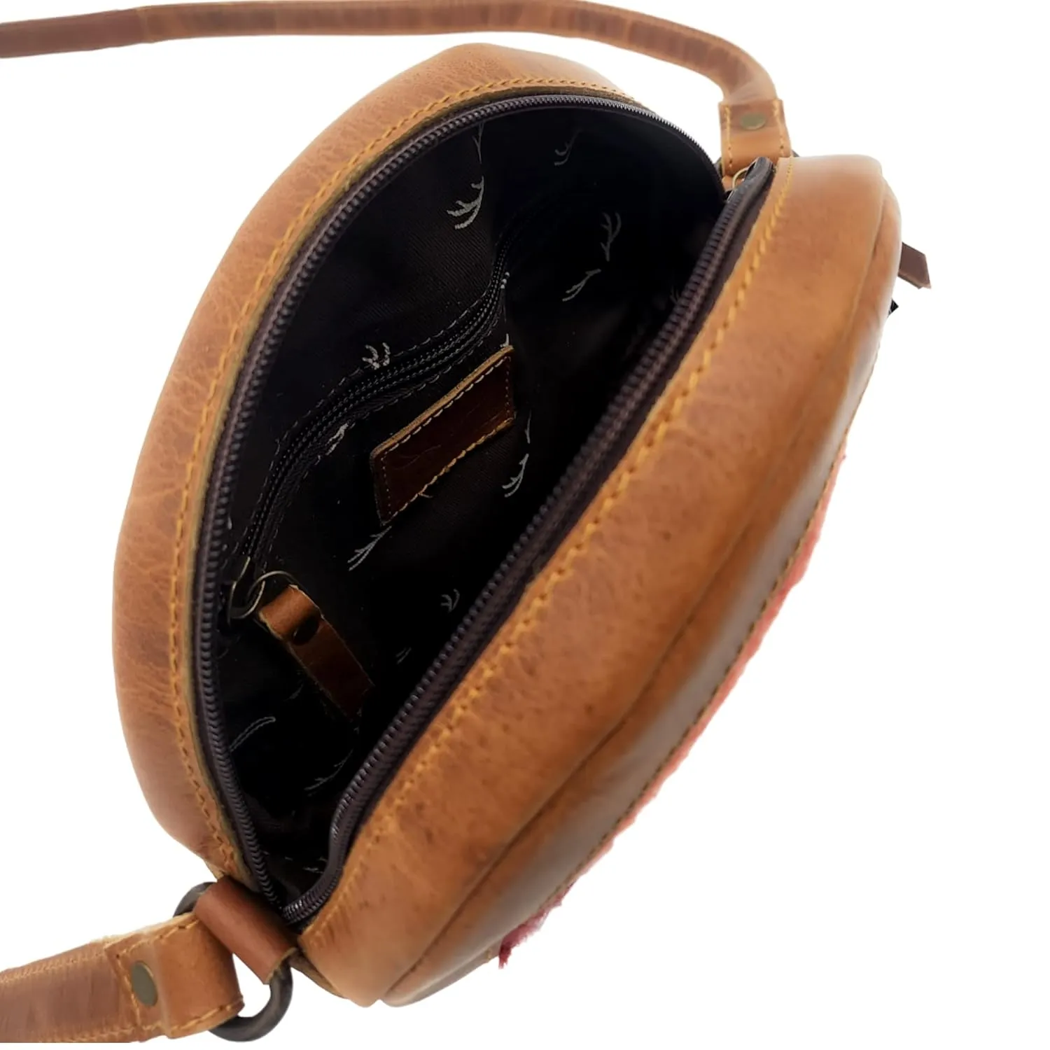Canteen Crossbody Western Round Purse (Sedona)