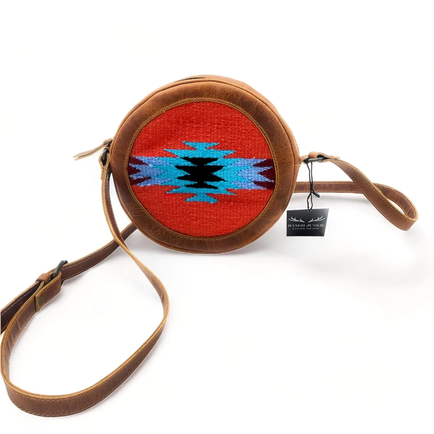 Canteen Crossbody Western Round Purse (Sedona)