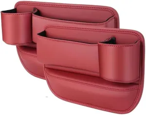 Car Seat Gap Filler Organizer for Land Rover Discovery III 2004 2005 2006 2007 2008 2009, Car Gap Filler Car Seat Storage Box Seat Gap Storage Box Car Accessories,Red
