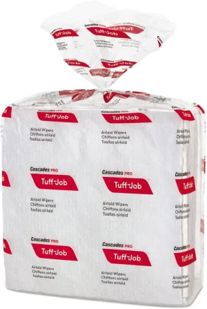 Cascades 32509 Presto-Wipes Airlaid Wipers Medium 12 x 13 White 50/Pack 900/Carton