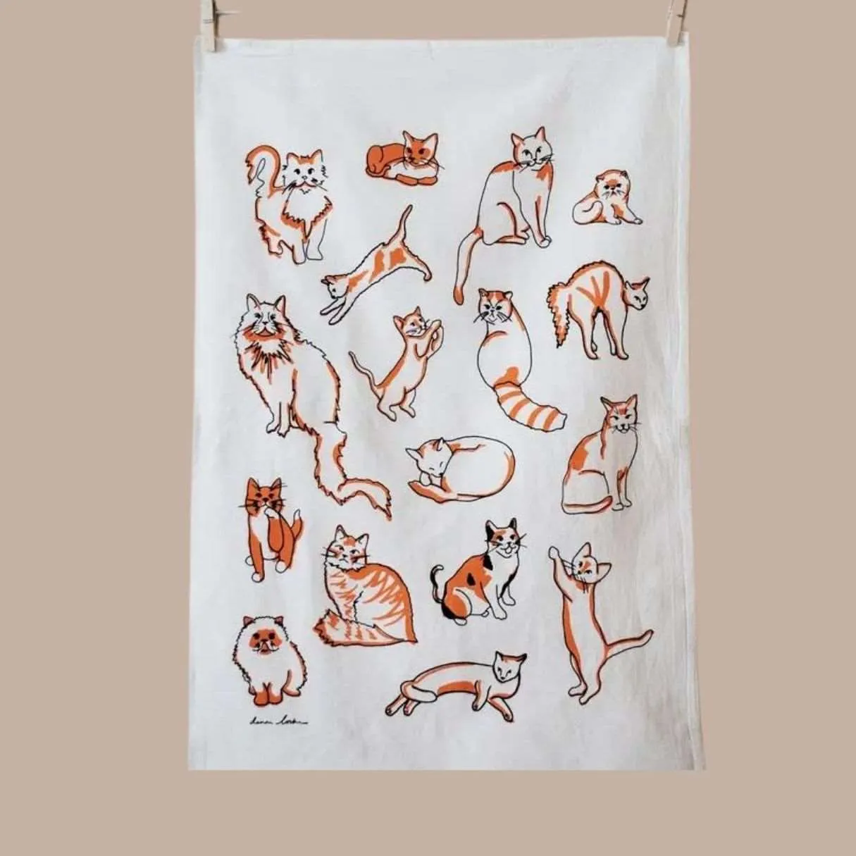 Cats Tea Towel