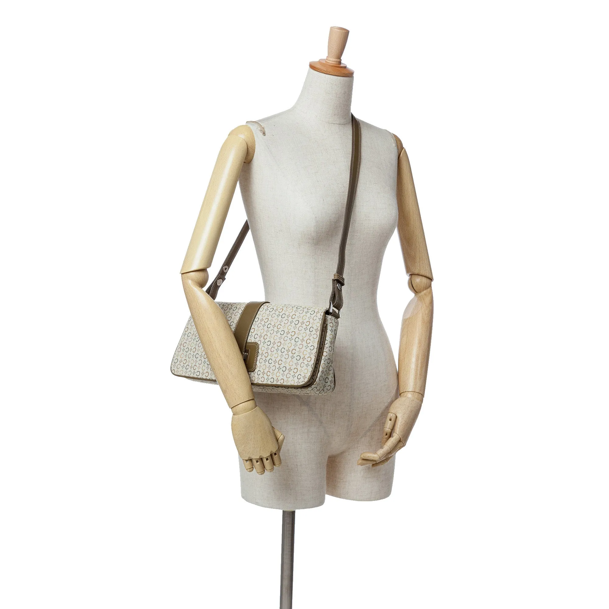 Celine C Macadam Canvas Crossbody