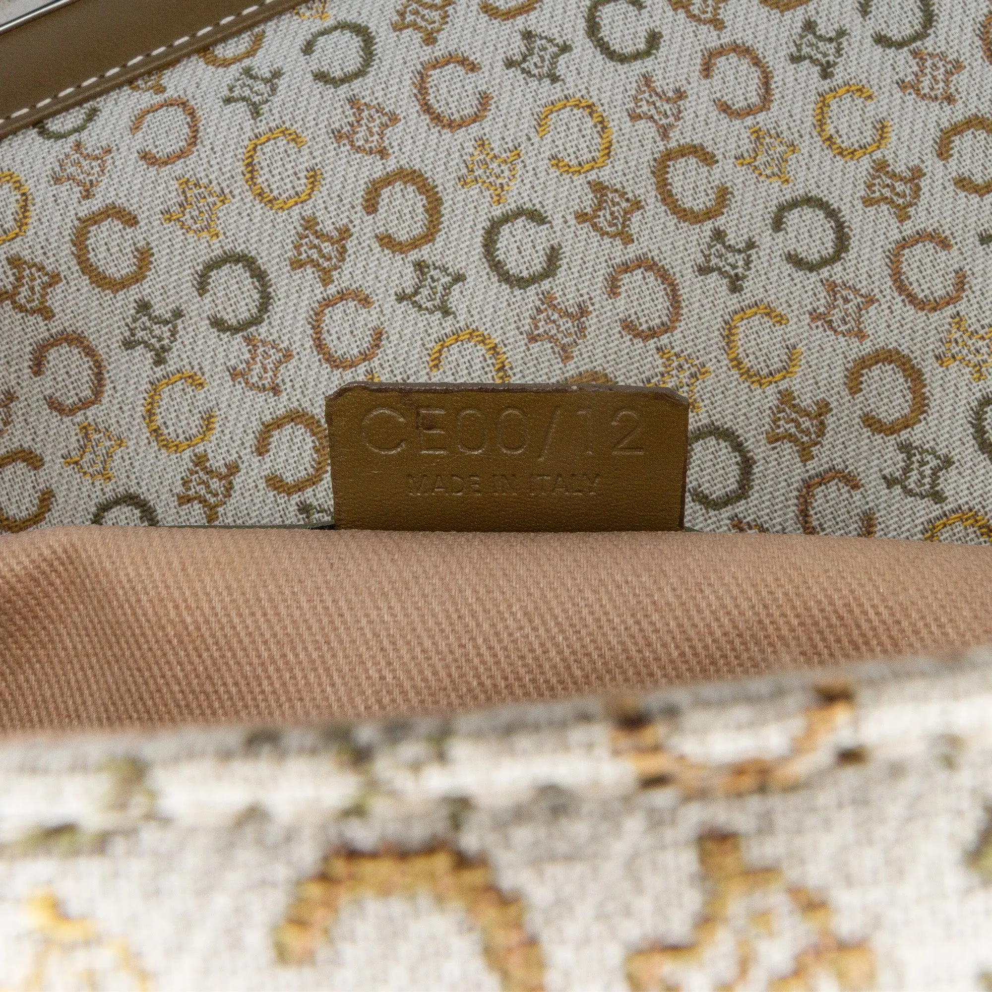 Celine C Macadam Canvas Crossbody
