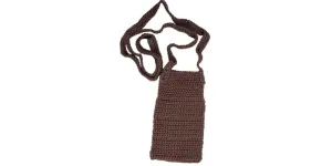 Cell Phone Handmade Crochet Bag Cross-Body, taupe,Smartphone bag Ideal for new mom, elders, passport, cards, keys, travel items, cosmetics, water bottle