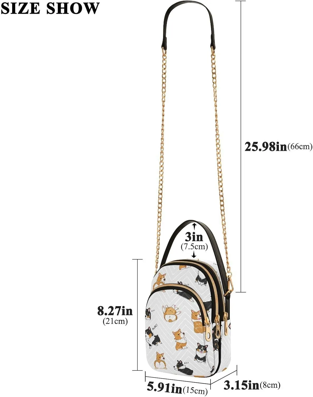 Cell Phone Purse Crossbody Handbag Durable Shoulder Bag Sturdy Travel Pouch