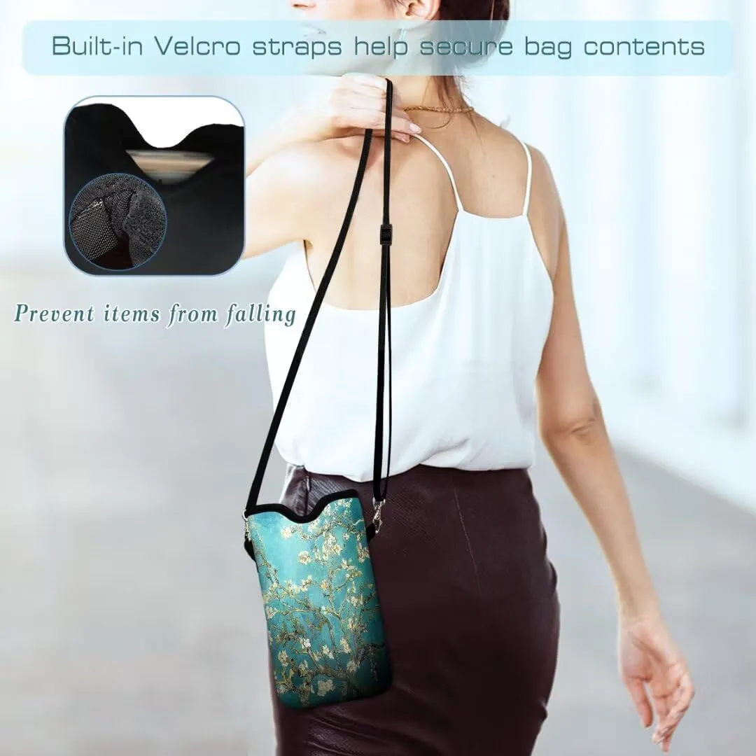 Cell Phone Sleeves Bag Case Crossbody Neoprene Holder Lanyard Phone Pouch for Women Men 7.5 X 4.5 Inche - Twig