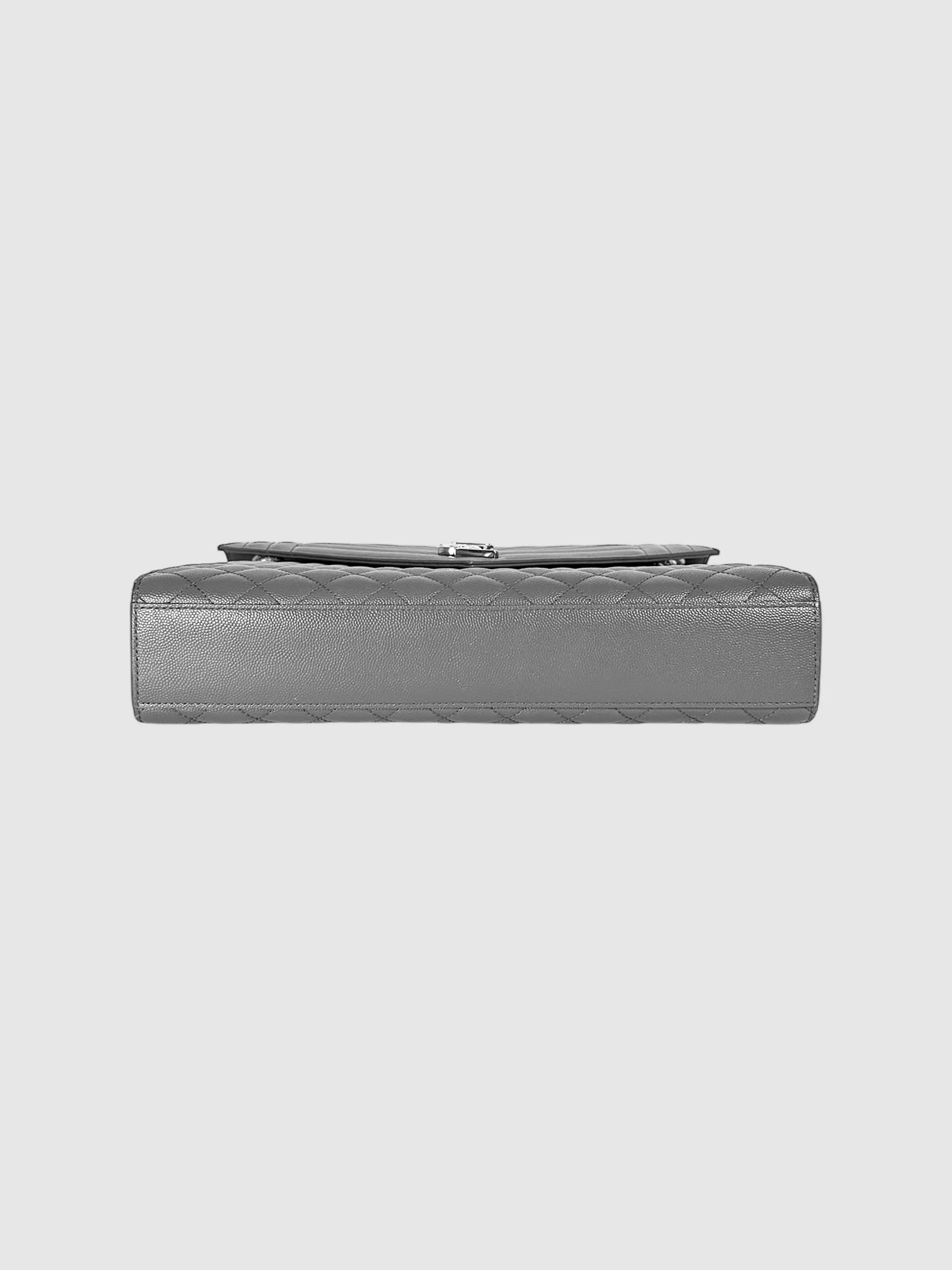 Chain Strap Quilted Envelope Bag