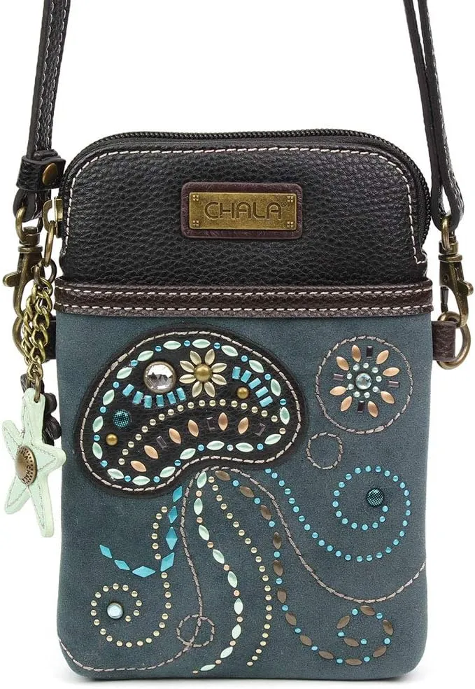 CHALA Dazzled Cellphone Crossbody Handbags for Women -Multicolored