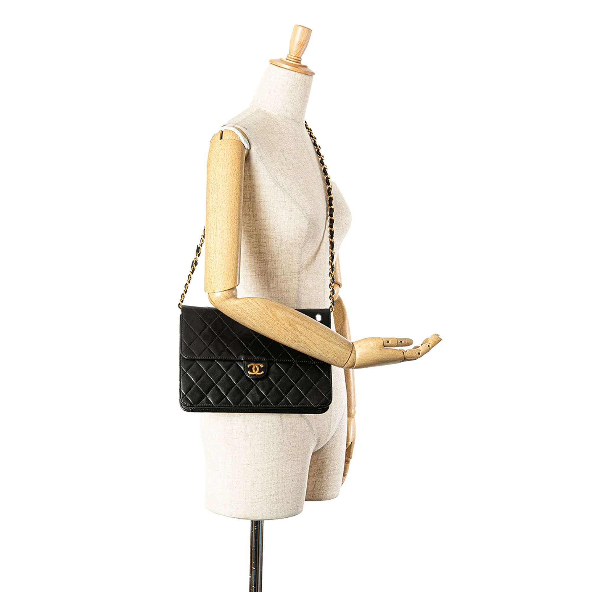 Chanel CC Quilted Lambskin Single Flap