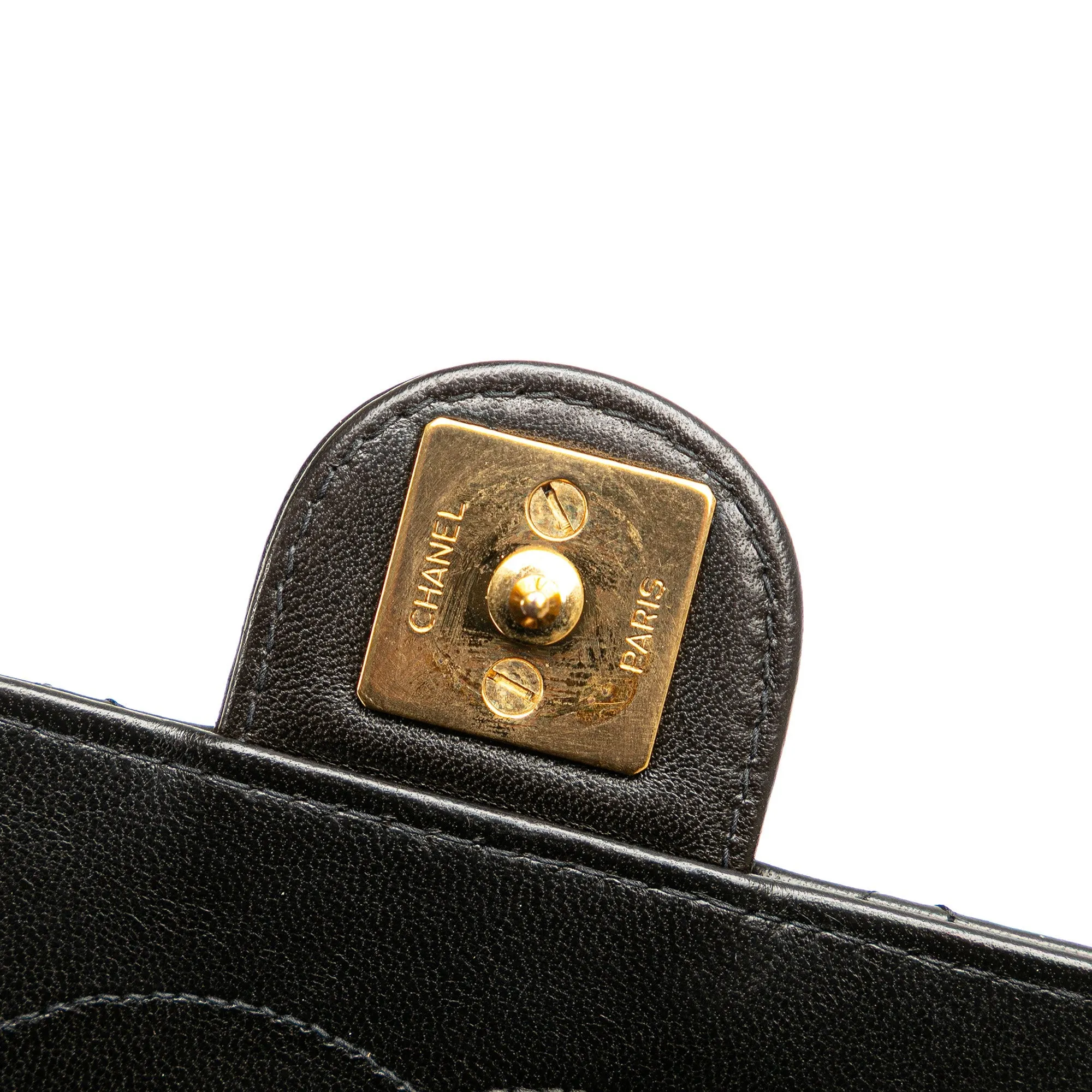 Chanel CC Quilted Lambskin Single Flap