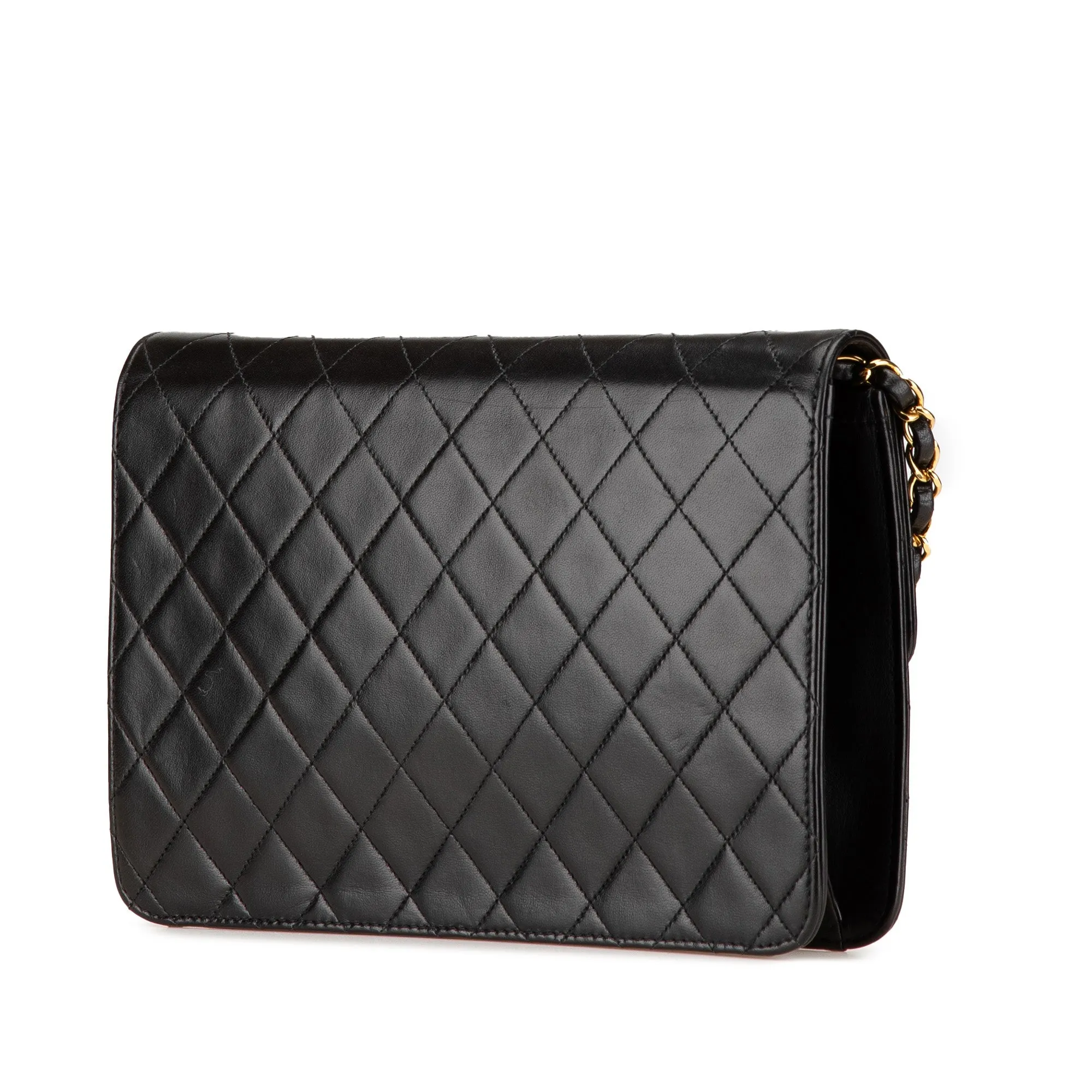 Chanel CC Quilted Lambskin Single Flap