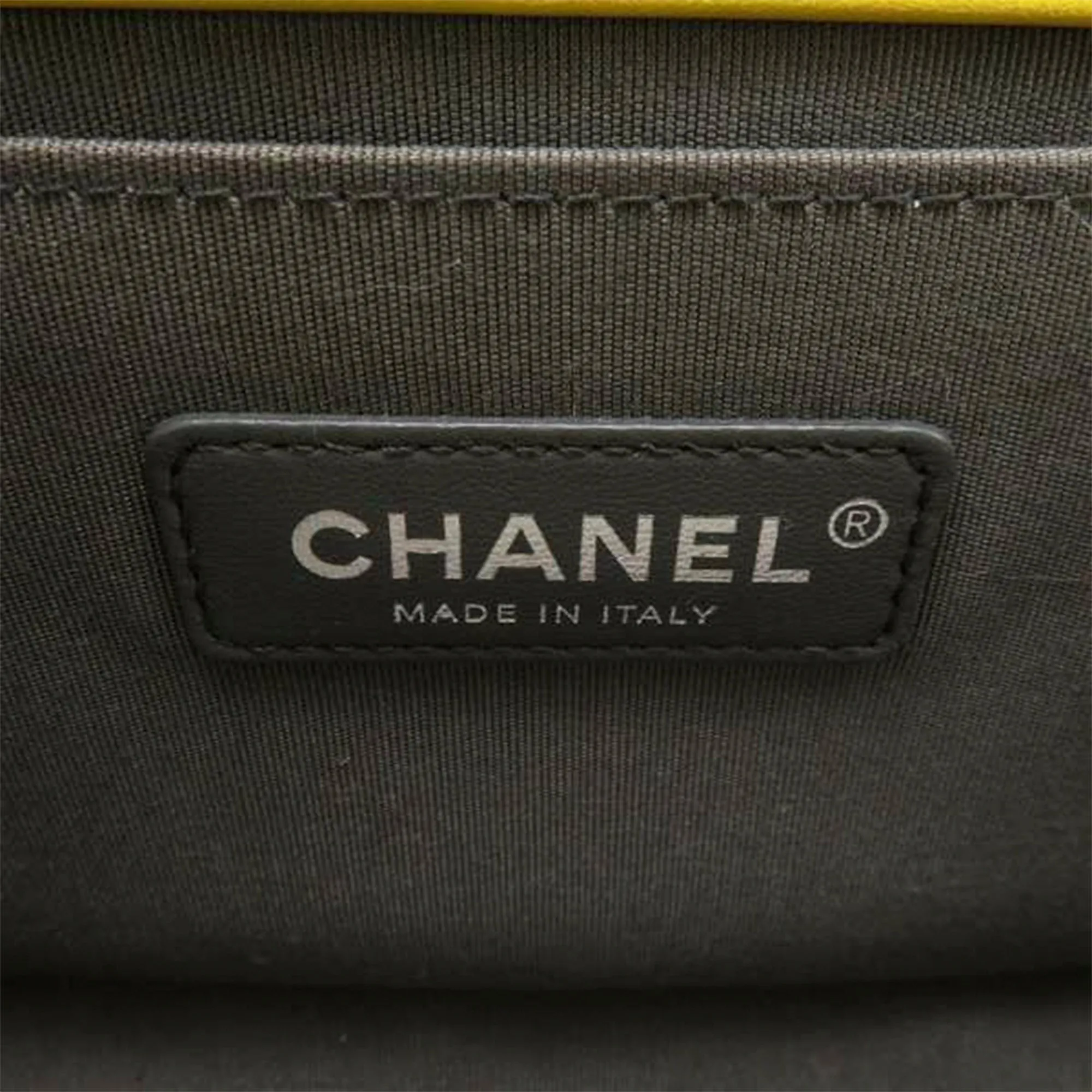 Chanel Medium Tweed Boy Bag Yellow - '10s
