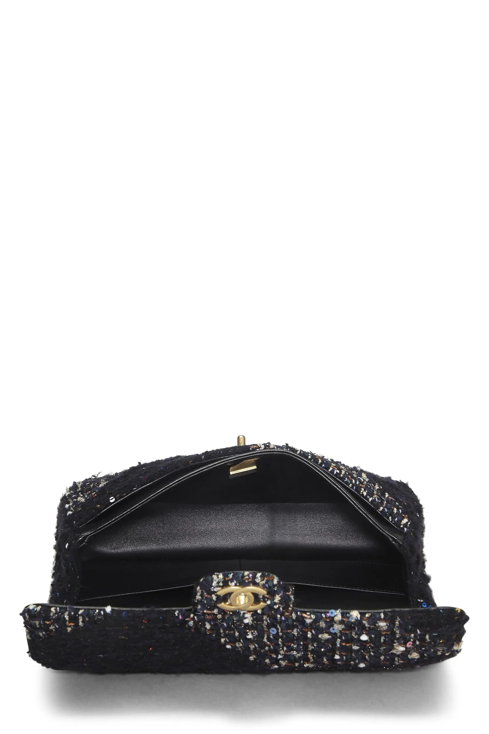 Chanel,  Multicolor Tweed Classic Double Flap Medium, Multi