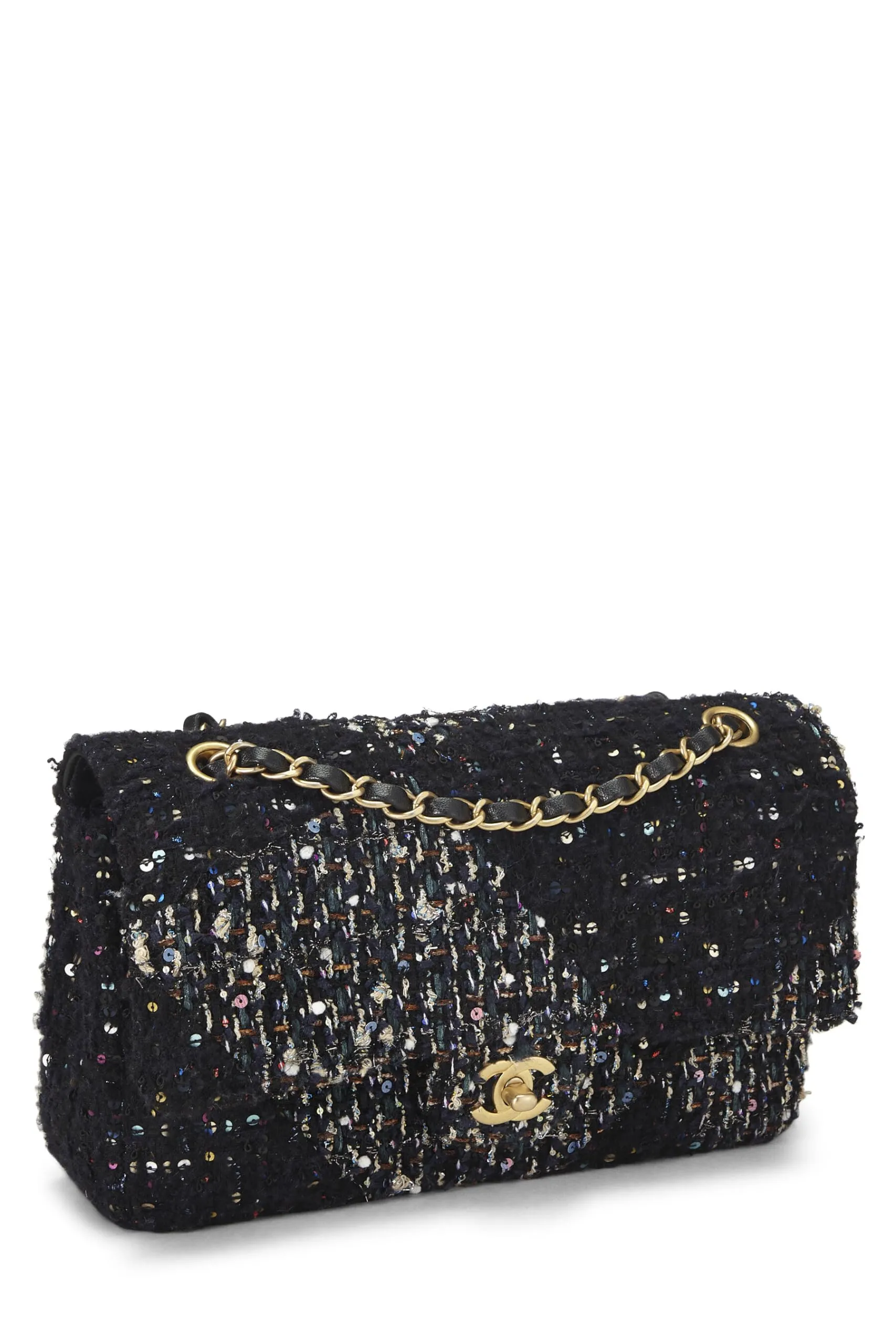 Chanel,  Multicolor Tweed Classic Double Flap Medium, Multi