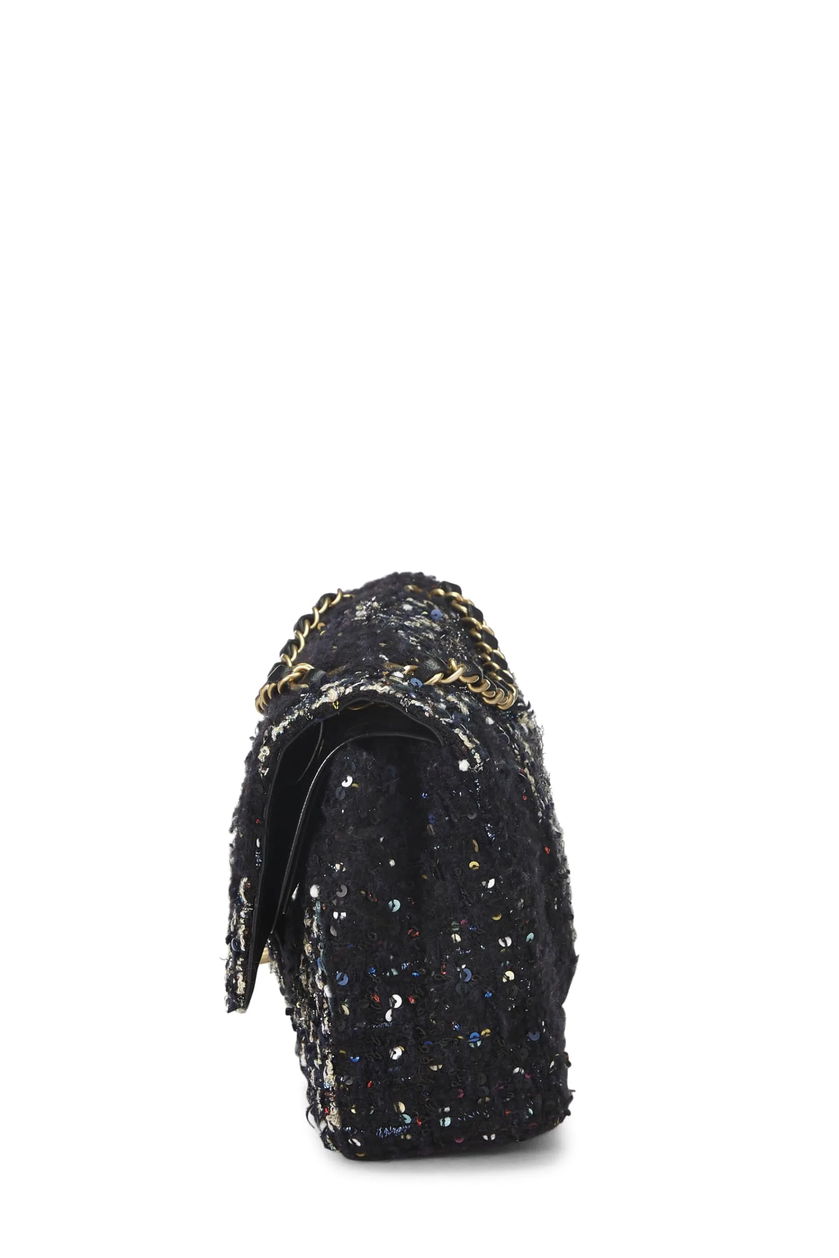 Chanel,  Multicolor Tweed Classic Double Flap Medium, Multi