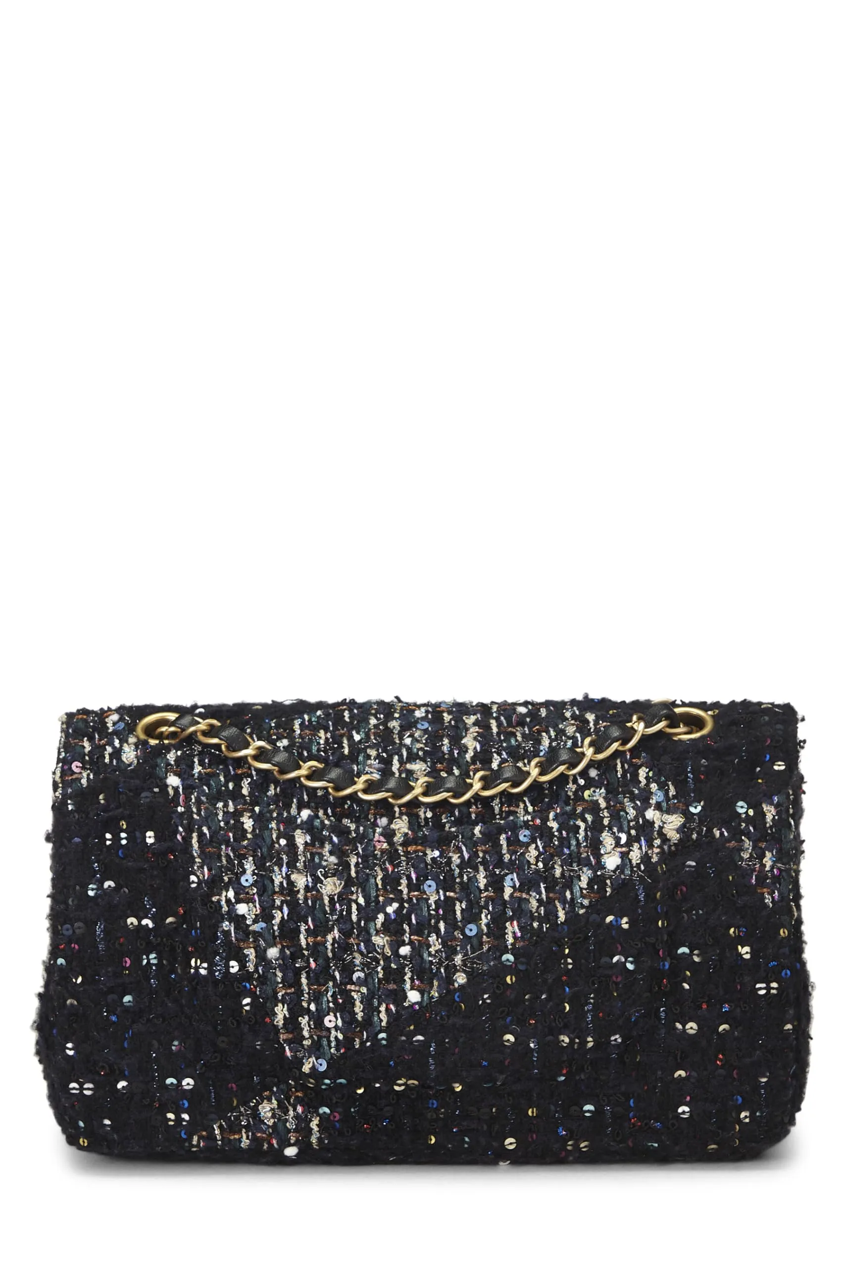 Chanel,  Multicolor Tweed Classic Double Flap Medium, Multi