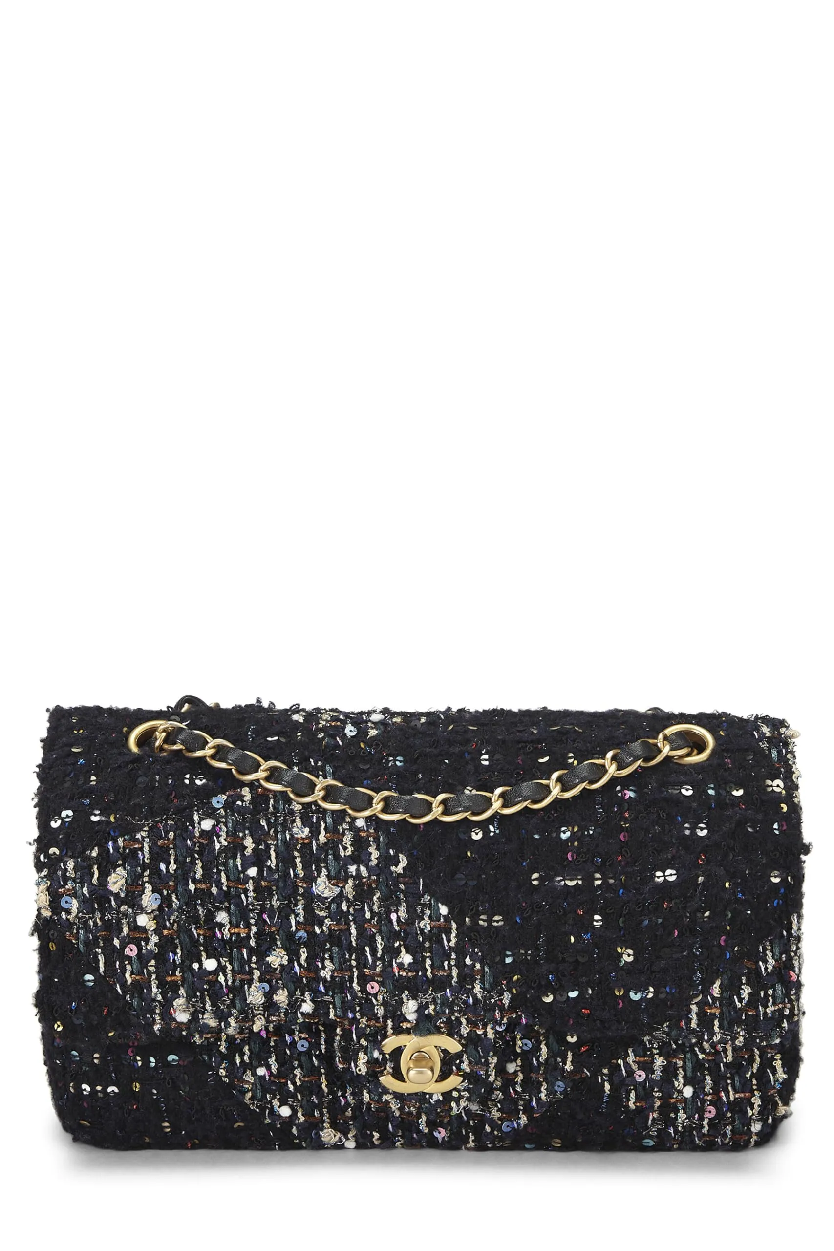 Chanel,  Multicolor Tweed Classic Double Flap Medium, Multi