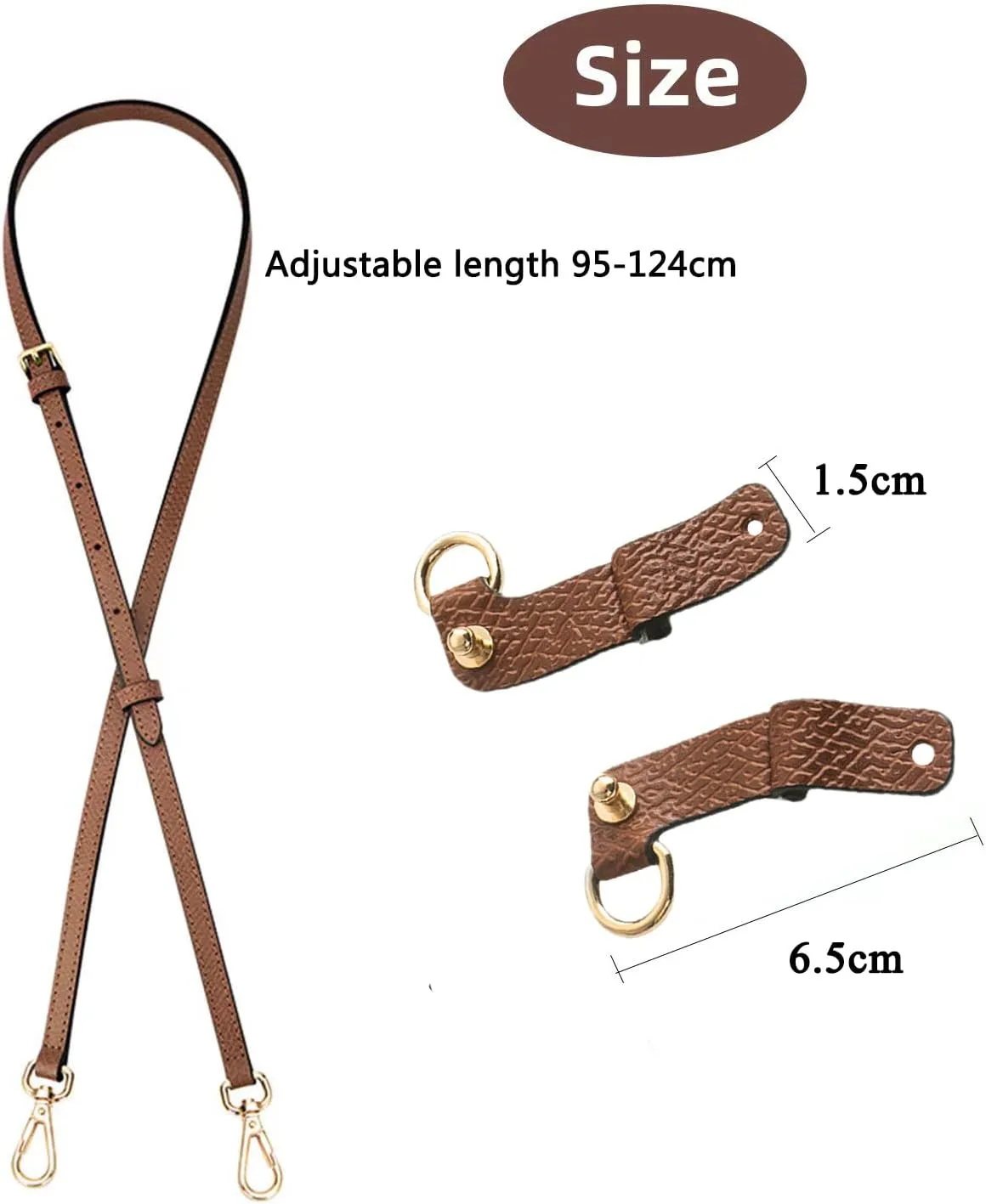 Chispee Bag Strap for Longchamp Mini Bag Crossbody Modification Bag Belt Accessories Shoulder Strap Bag Transformation Set