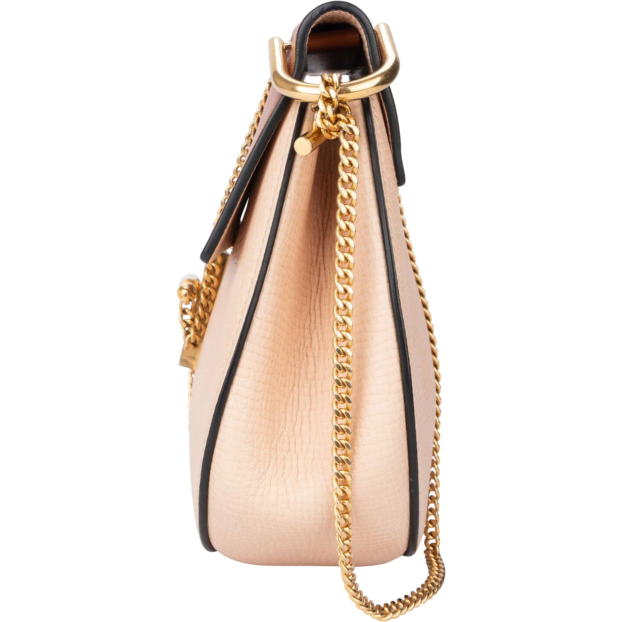 Chloé Bicolor Leather Drew Crossbody Bag