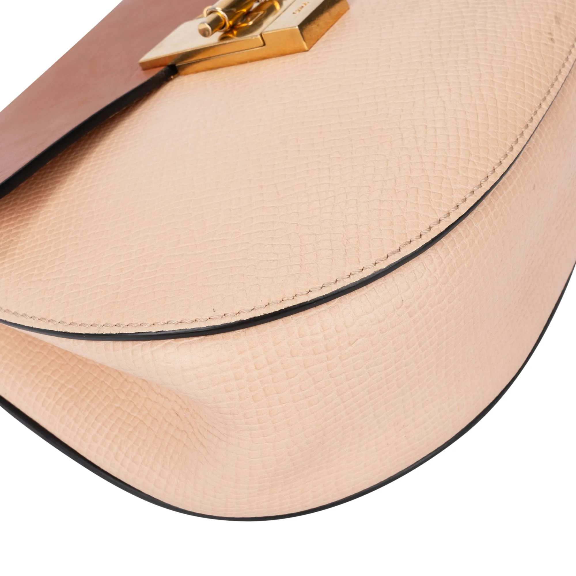Chloé Bicolor Leather Drew Crossbody Bag