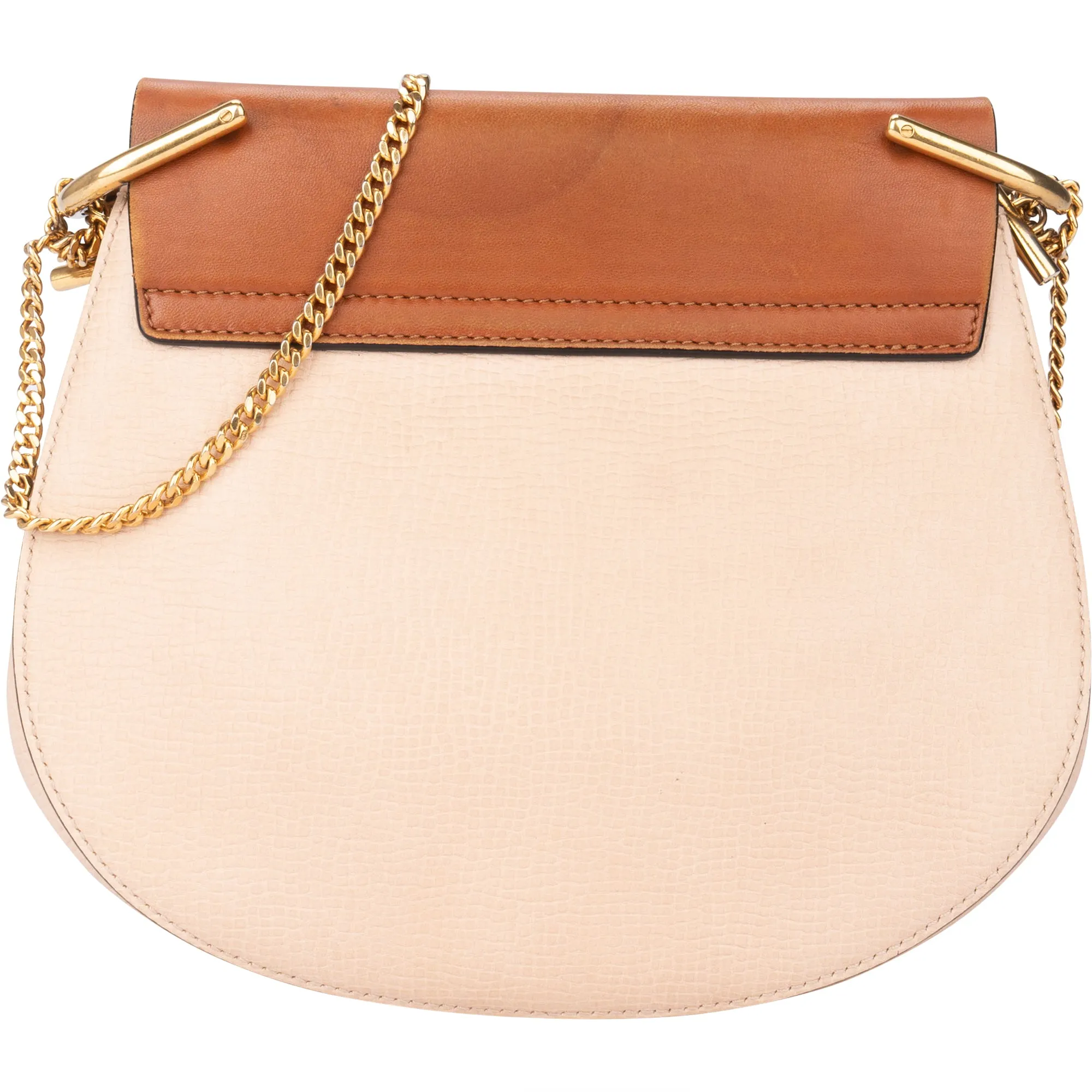 Chloé Bicolor Leather Drew Crossbody Bag