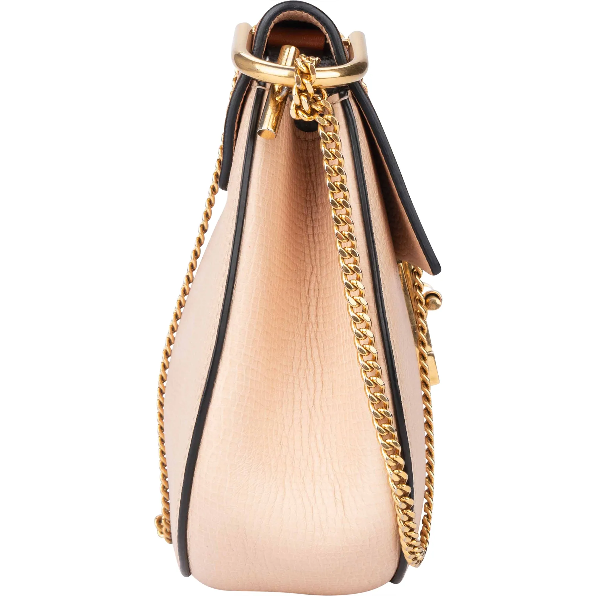 Chloé Bicolor Leather Drew Crossbody Bag