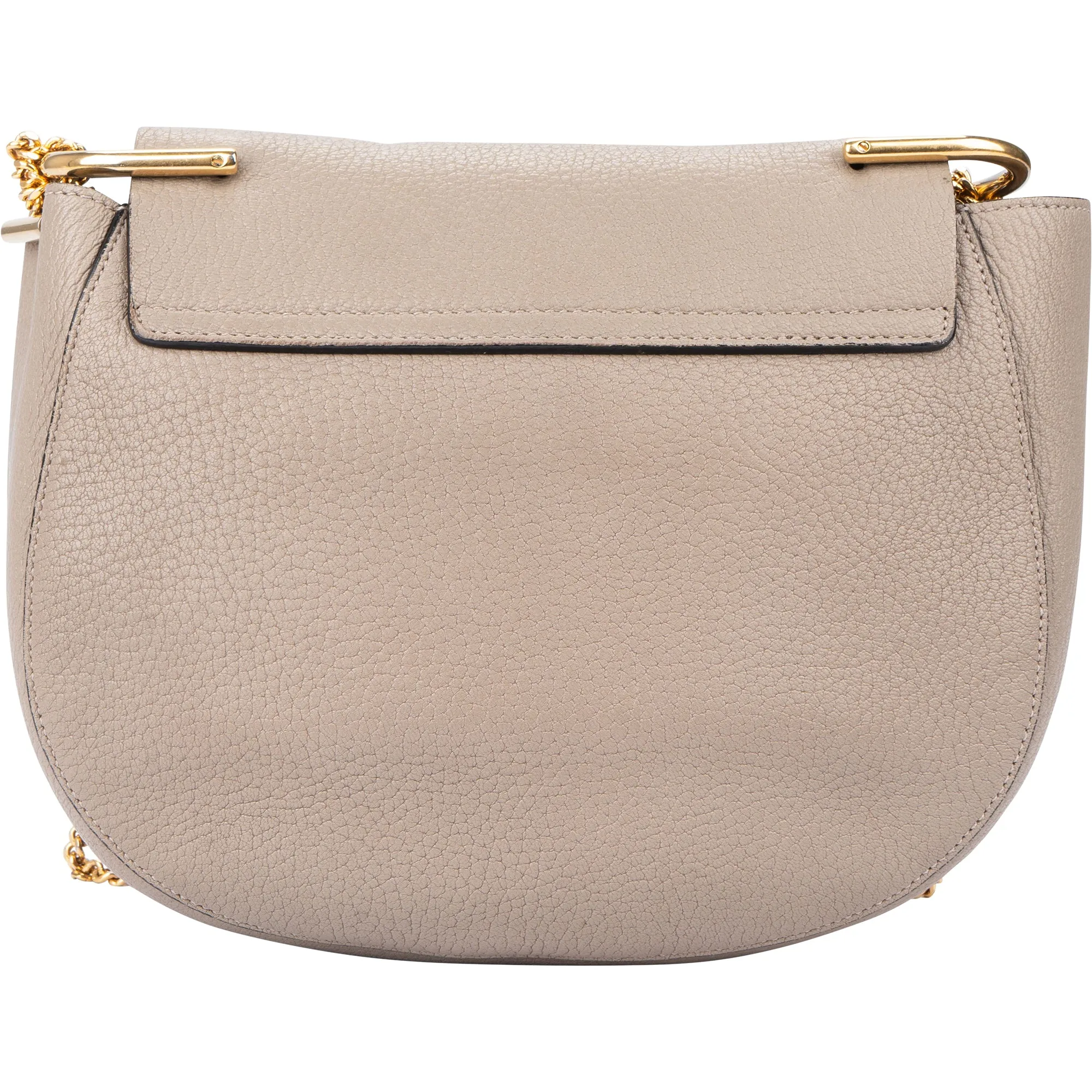 Chloe Leather Drew Chain Flap Crossbody Bag