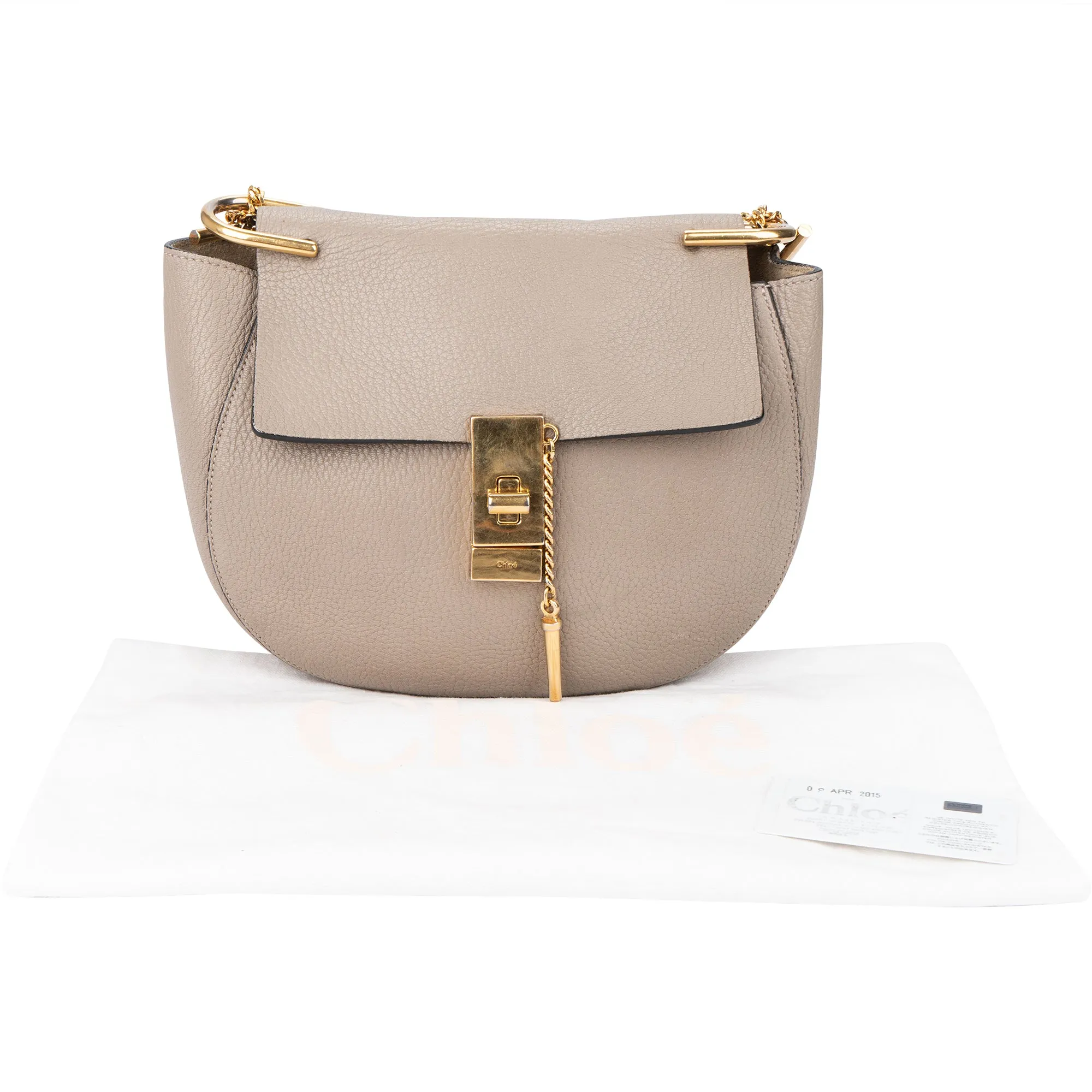 Chloe Leather Drew Chain Flap Crossbody Bag