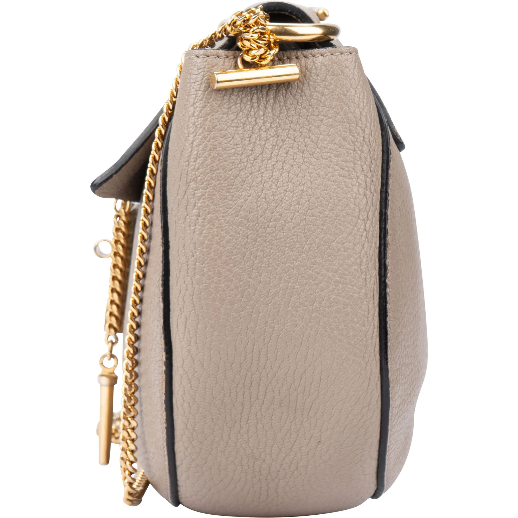 Chloe Leather Drew Chain Flap Crossbody Bag