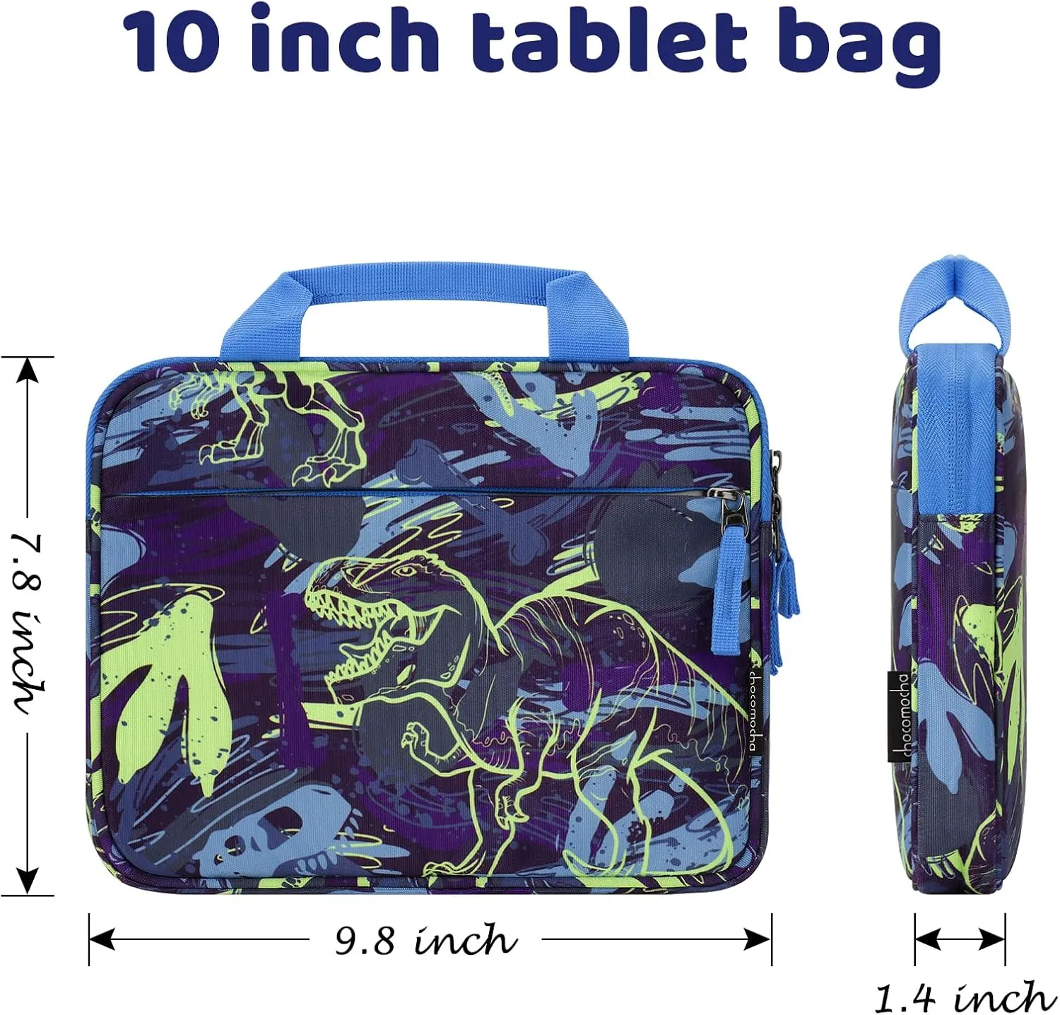 Choco Mocha Kids Tablet Sleeve Bag for Boys & Girls, (10-12.5Inch)