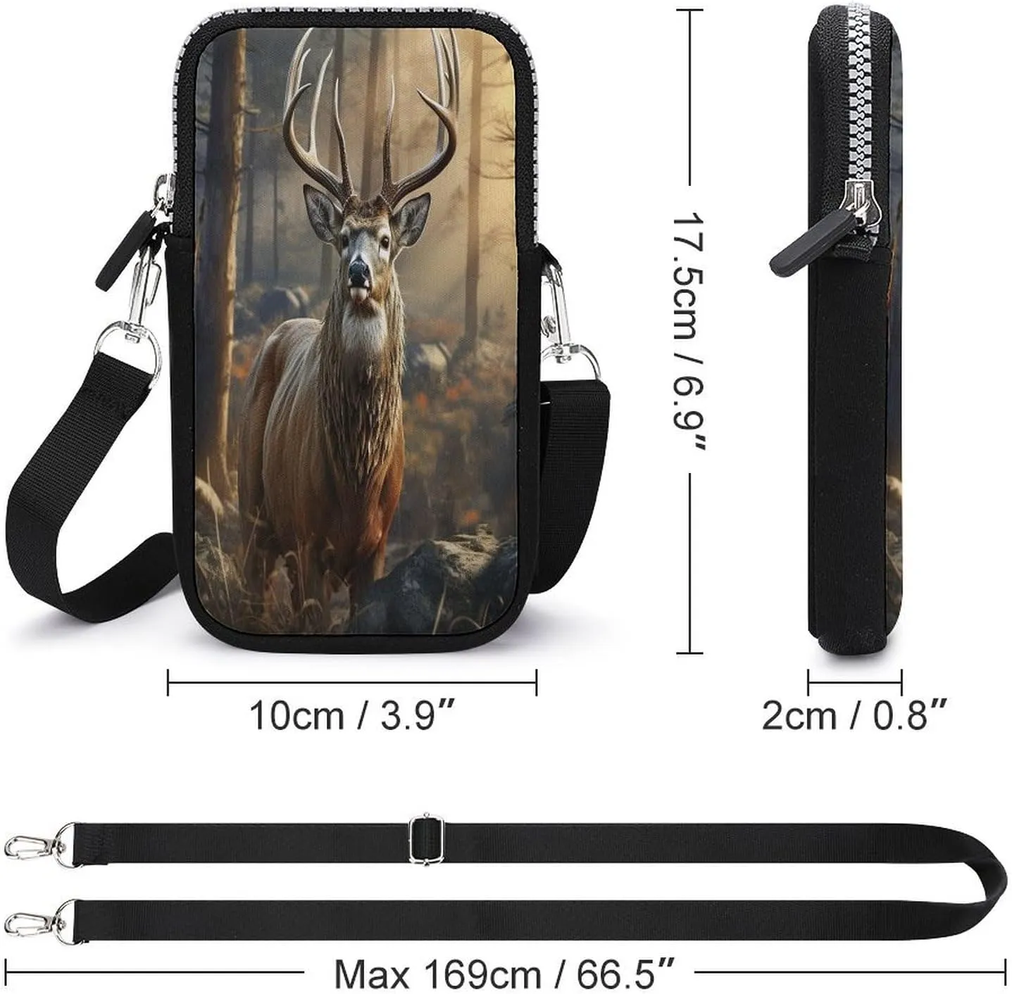 Chocolate Chip Small Crossbody Bag for Women,Lightweight Mini Shoulder Bag Wallet Cell Phone Purse For Running,Travel,Commuting