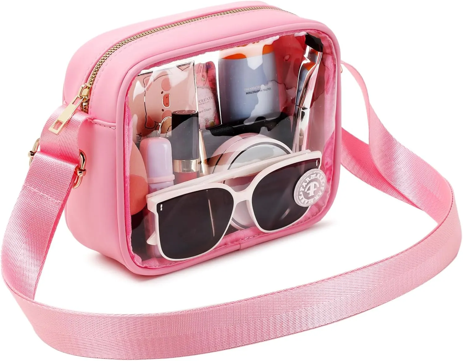 Clear Bag Stadium Approved Clear Crossbody Fanny Purse Transparent Bag for Concerts Sports Festivals
