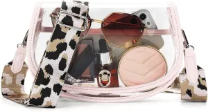 Clear Crossbody Bag Stadium Approved for Women，clear Bags for Stadium Events,clear Purse for Concerts