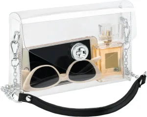 Clear Purse for Women, Stadium Approved Crossbody Bag with 2 Straps for Concerts
