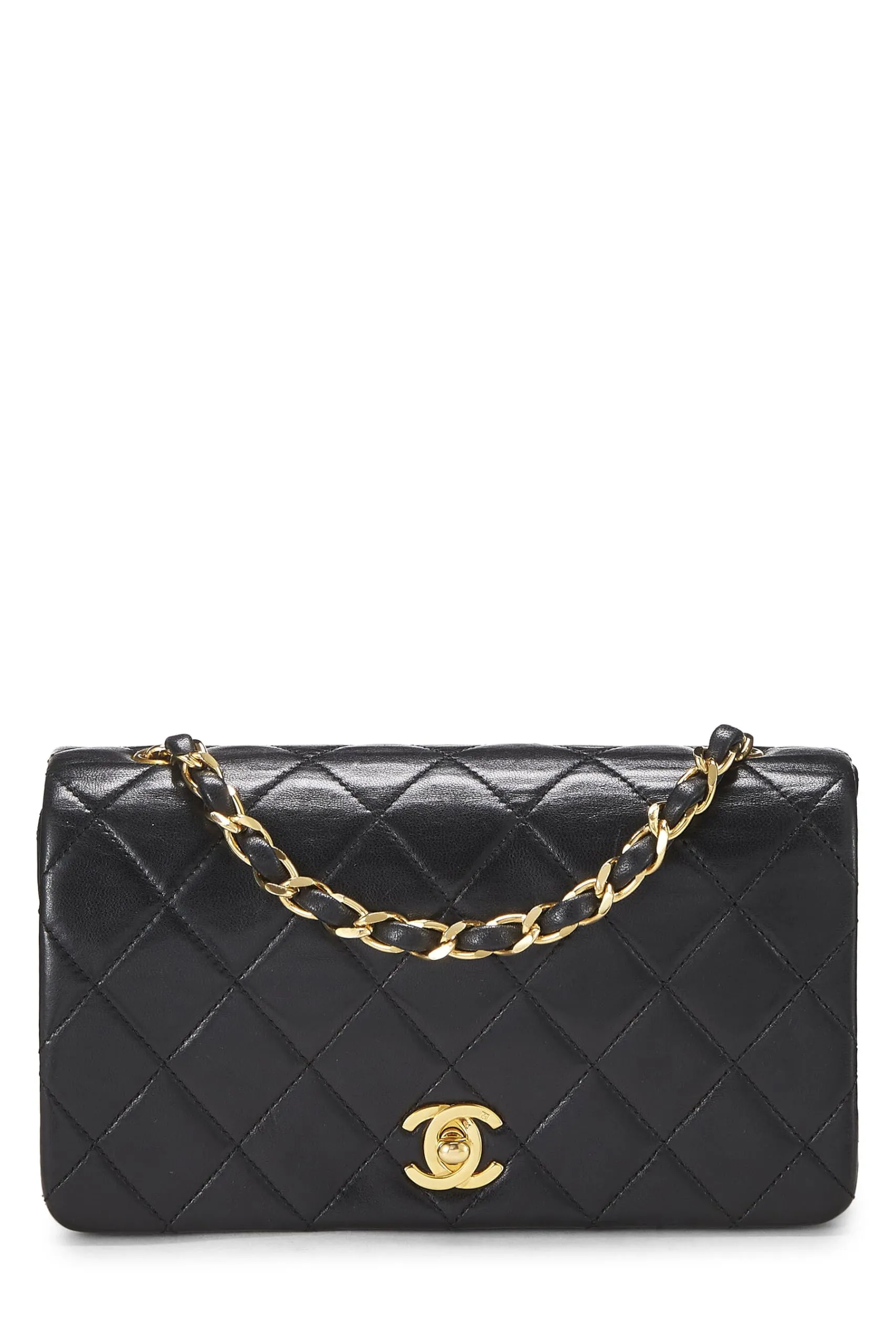 Clearance sale  Mini, Full Black Chanel, Highly recommended Quilted Black Flap Lambskin