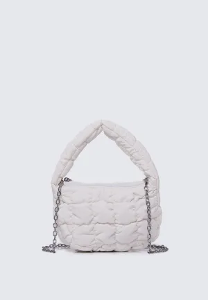 Cloe Mini Quilted Crossbody (White)