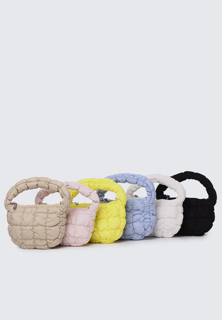 Cloe Mini Quilted Crossbody (White)