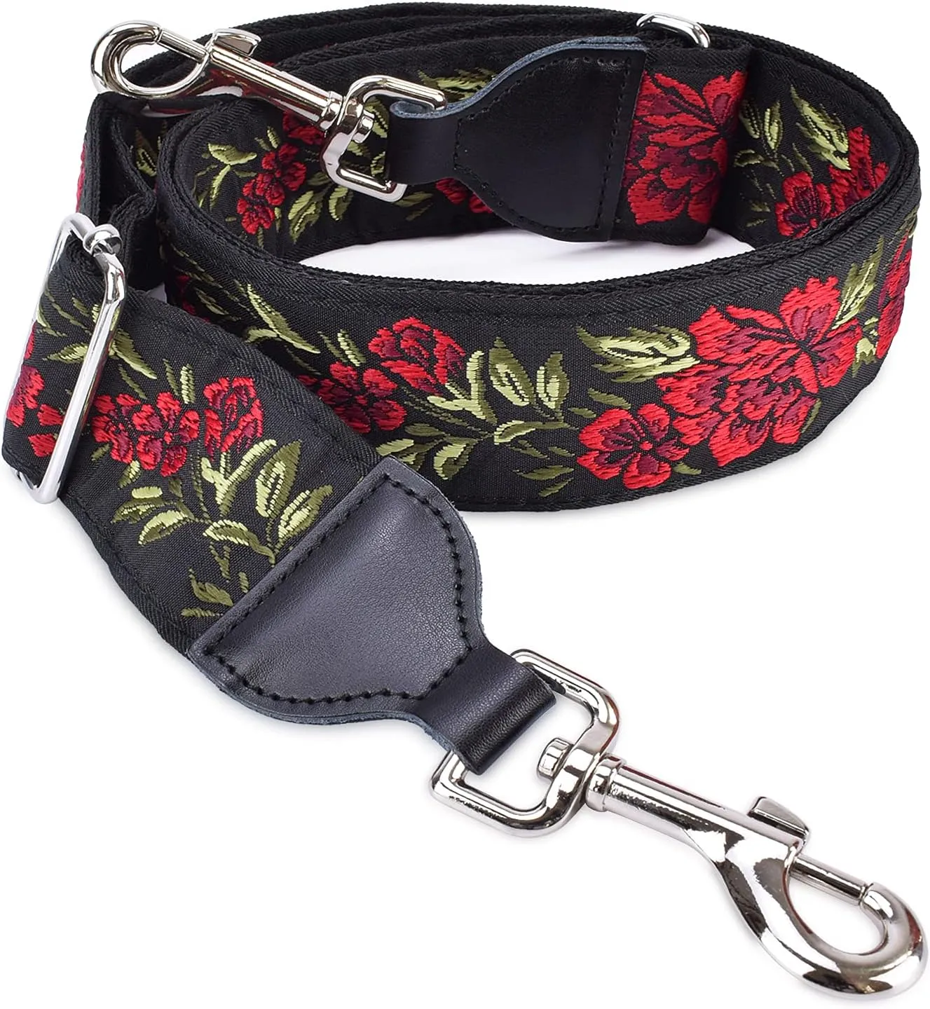 CLOUDMUSIC Handbag Strap Replacement Crossbody Strap Purse Strap With Silver Clips For Women Girls
