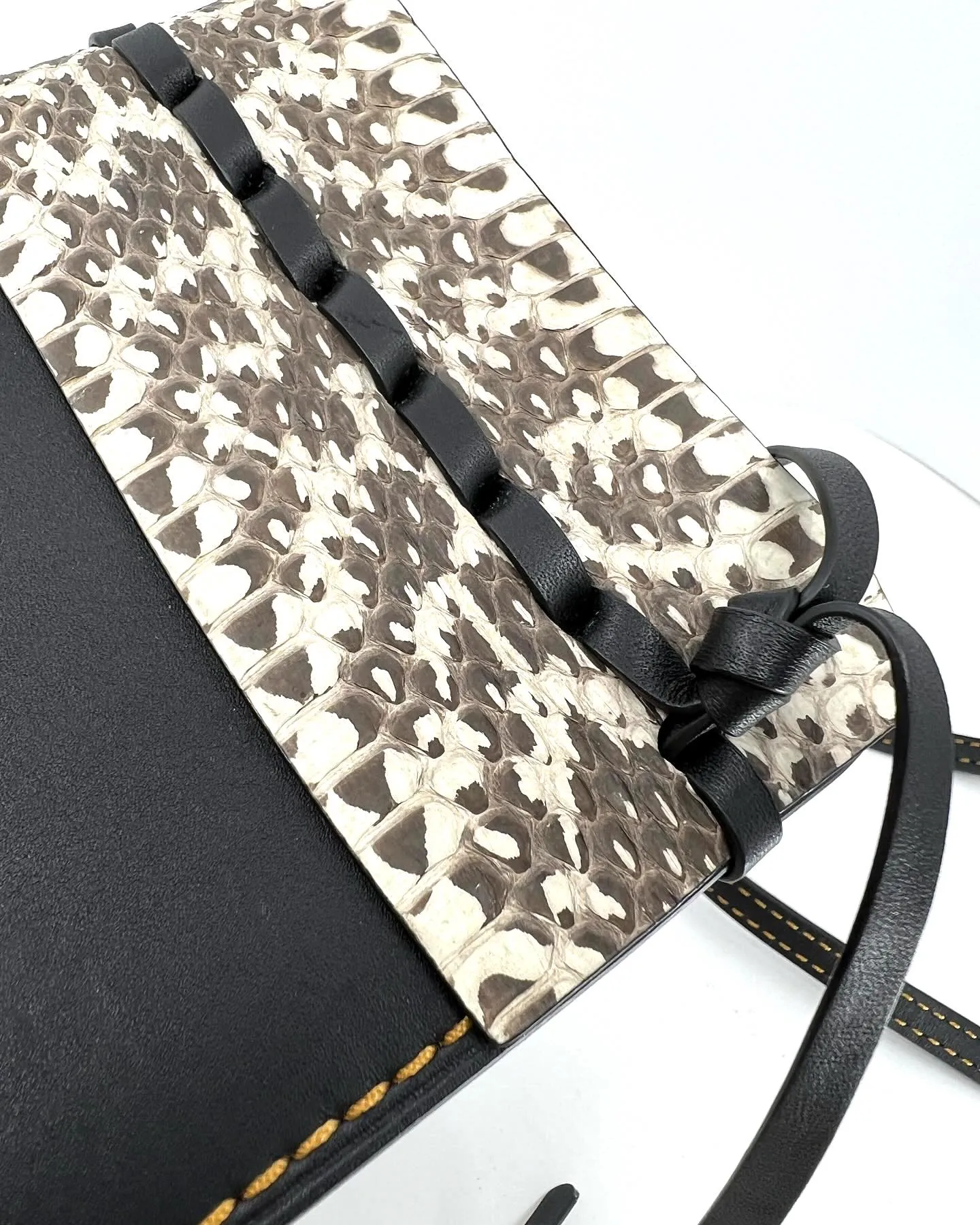 COACH DINKY WHIPSTITCH SNAKESKIN 1941 LIMITED EDITION CROSSBODY BAG