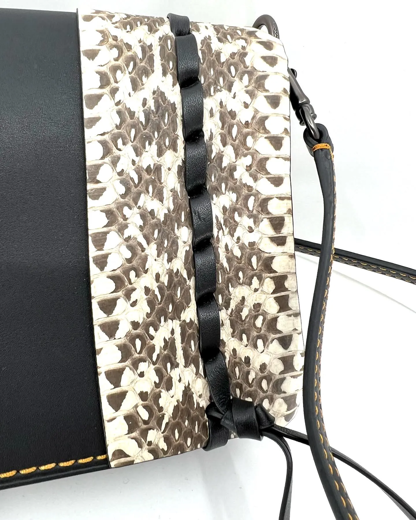 COACH DINKY WHIPSTITCH SNAKESKIN 1941 LIMITED EDITION CROSSBODY BAG
