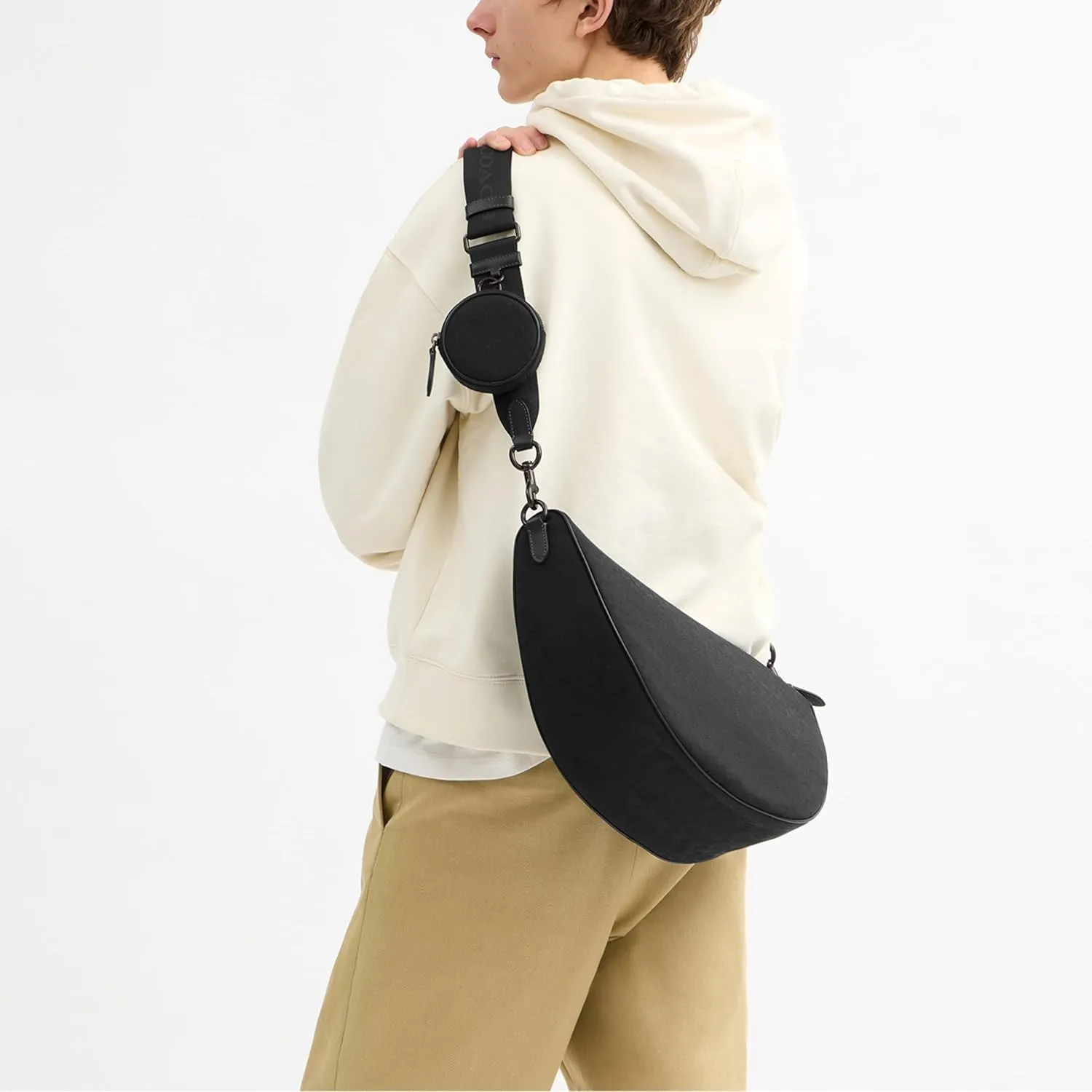 Coach Hall Soft Sling Bag 45 in Signature Jacquard