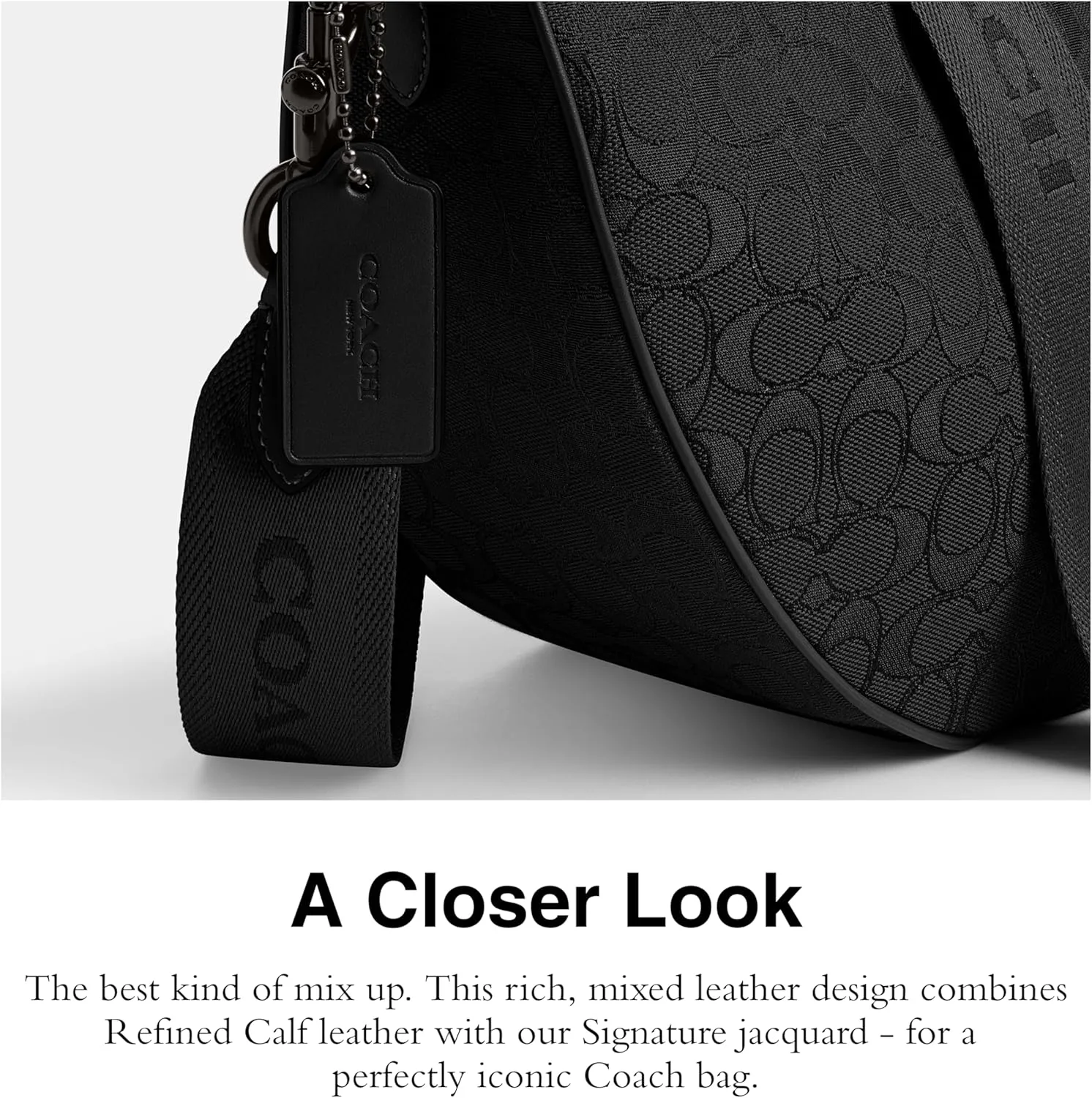 Coach Hall Soft Sling Bag 45 in Signature Jacquard