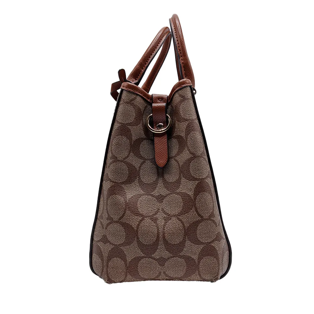 Coach small margot carryall in signature canvas- F34608
