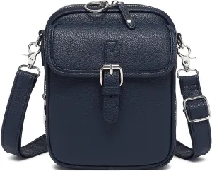 Collaborate Crossbody Leather Bag, Collaboraten1 Anti Theft Leather Bag, Mini Cell Phone Pouch with Card Slots