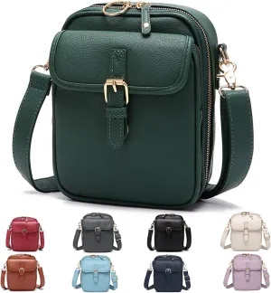 Collaboraten 1 Crossbody Leather Bag, Small Leather Crossbody Bags for Women with Slots Rfid