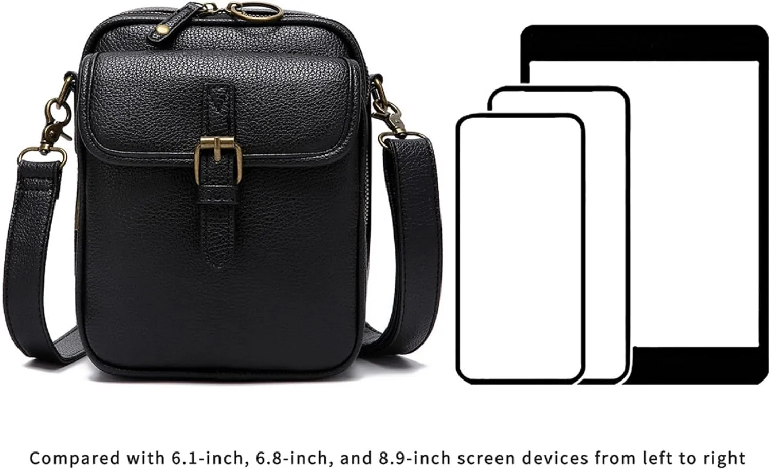 Collaboraten1 Crossbody Leather Bag, Collaborateam Urvashi Tojoyride Anti Theft Shoulder Leather Bag for Women