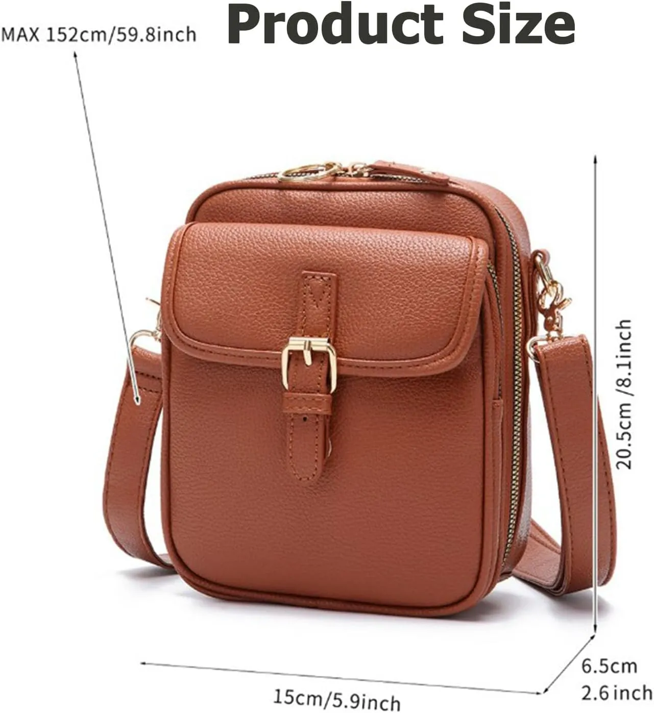 Collaboraten1 Crossbody Leather Bag, Urvashi Crossbody Leather Bag for Women Travel, Vintage Anti-Theft